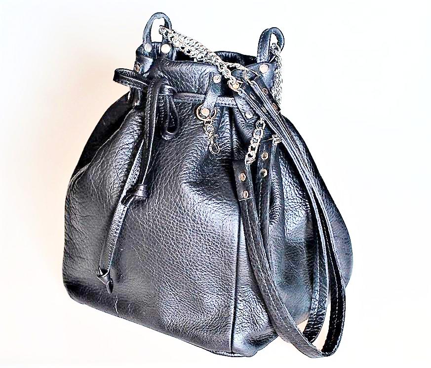 Bucket bag.-handmade leather bags-handcrafted leather-unique design bag-luxury leather bag-stylish bag-OKOhandbags