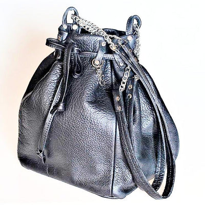 Bucket bag.-handmade leather bags-handcrafted leather-unique design bag-luxury leather bag-stylish bag-OKOhandbags