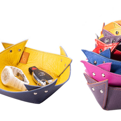 Reversible leather bowl-handmade leather bags-handcrafted leather-unique design bag-luxury leather bag-stylish bag-OKOhandbags