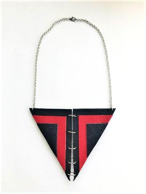 El Toro necklace-handmade leather bags-handcrafted leather-unique design bag-luxury leather bag-stylish bag-OKOhandbags