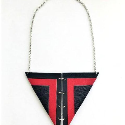 El Toro necklace-handmade leather bags-handcrafted leather-unique design bag-luxury leather bag-stylish bag-OKOhandbags