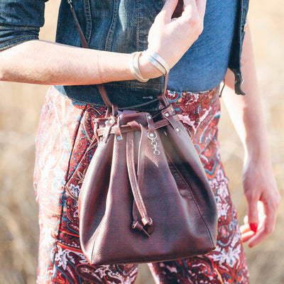 Bucket bag.-handmade leather bags-handcrafted leather-unique design bag-luxury leather bag-stylish bag-OKOhandbags