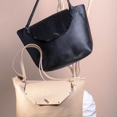 Medium Tote-handmade leather bags-handcrafted leather-unique design bag-luxury leather bag-stylish bag-OKOhandbags