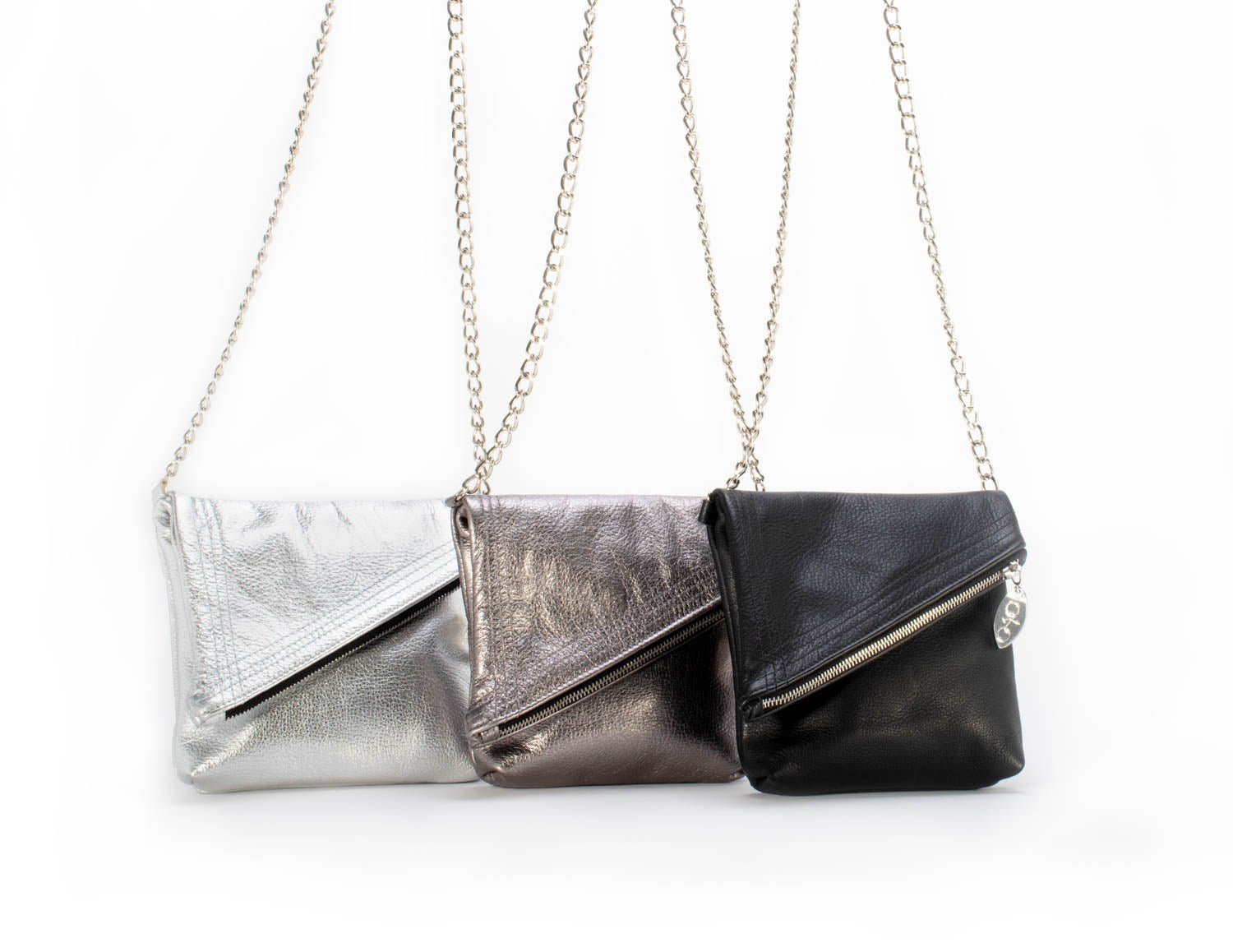 Shelley fold over bag-handmade leather bags-handcrafted leather-unique design bag-luxury leather bag-stylish bag-OKOhandbags